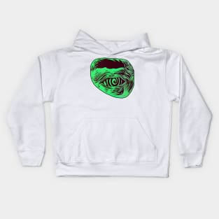 Green Hypnotized Eye Kids Hoodie